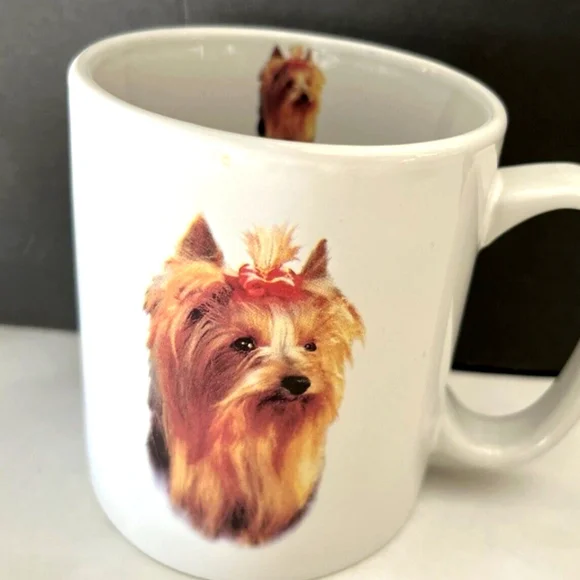 bow wow meows | Dining | Yorkie Yorkshire Terrier Dog Coffee Mug Cup Nwt |  Poshmark
